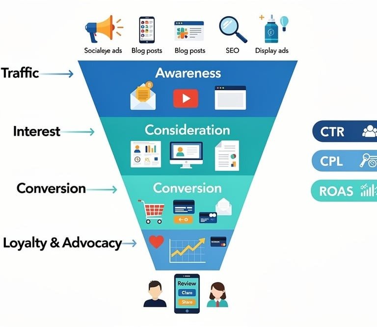 Digital marketing funnel